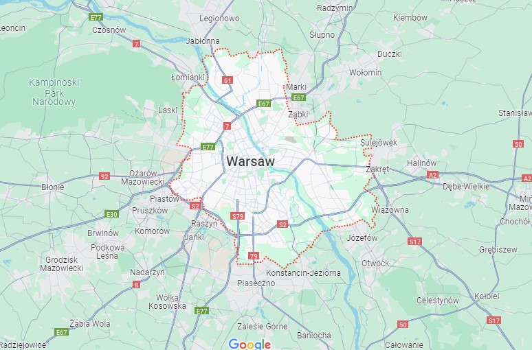 Where to have lie detector test in Poland Map